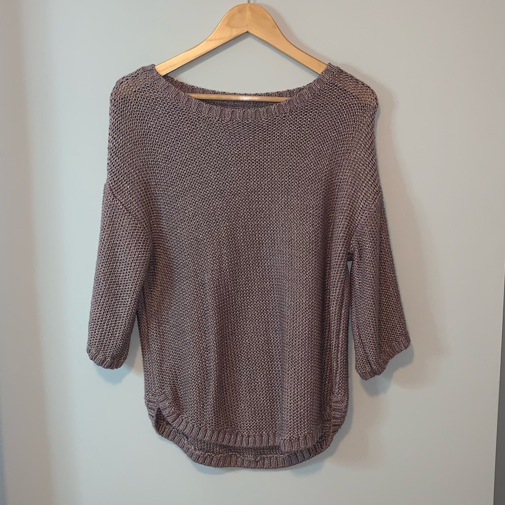 {Ann Taylor} Italian yarn knit sweater size large